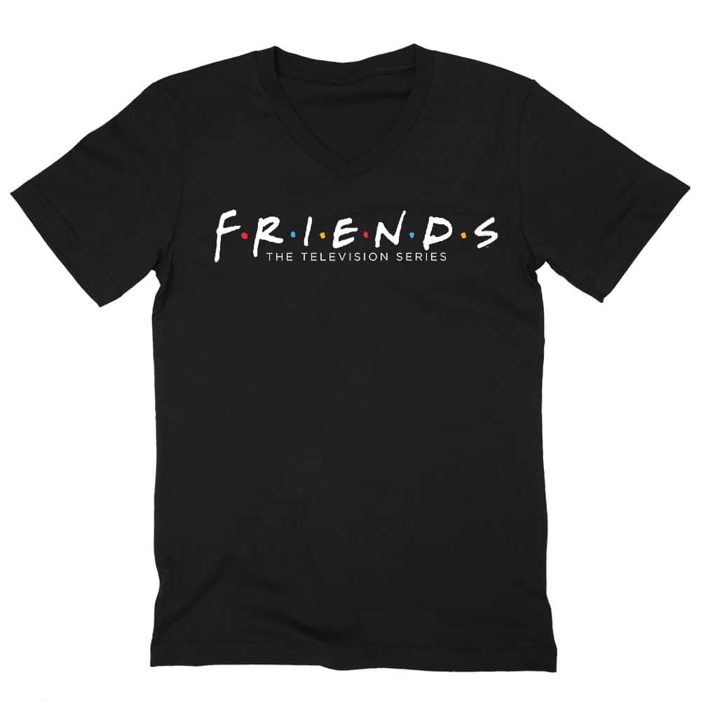 Friends Logo Férfi V-nyakú Póló