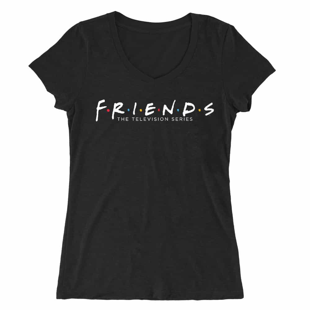 Friends Logo Női V-nyakú Póló
