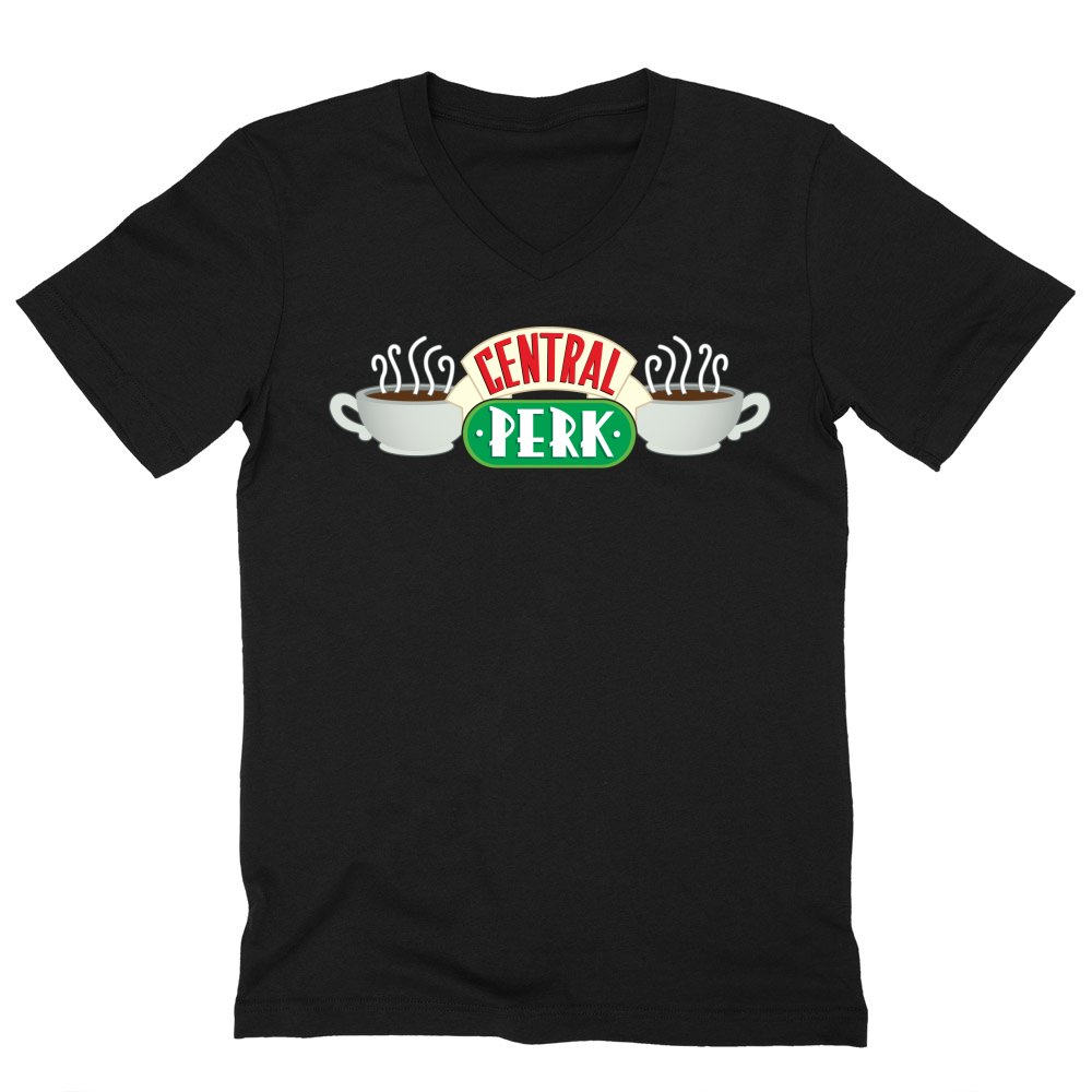 Central Perk Logo Férfi V-nyakú Póló
