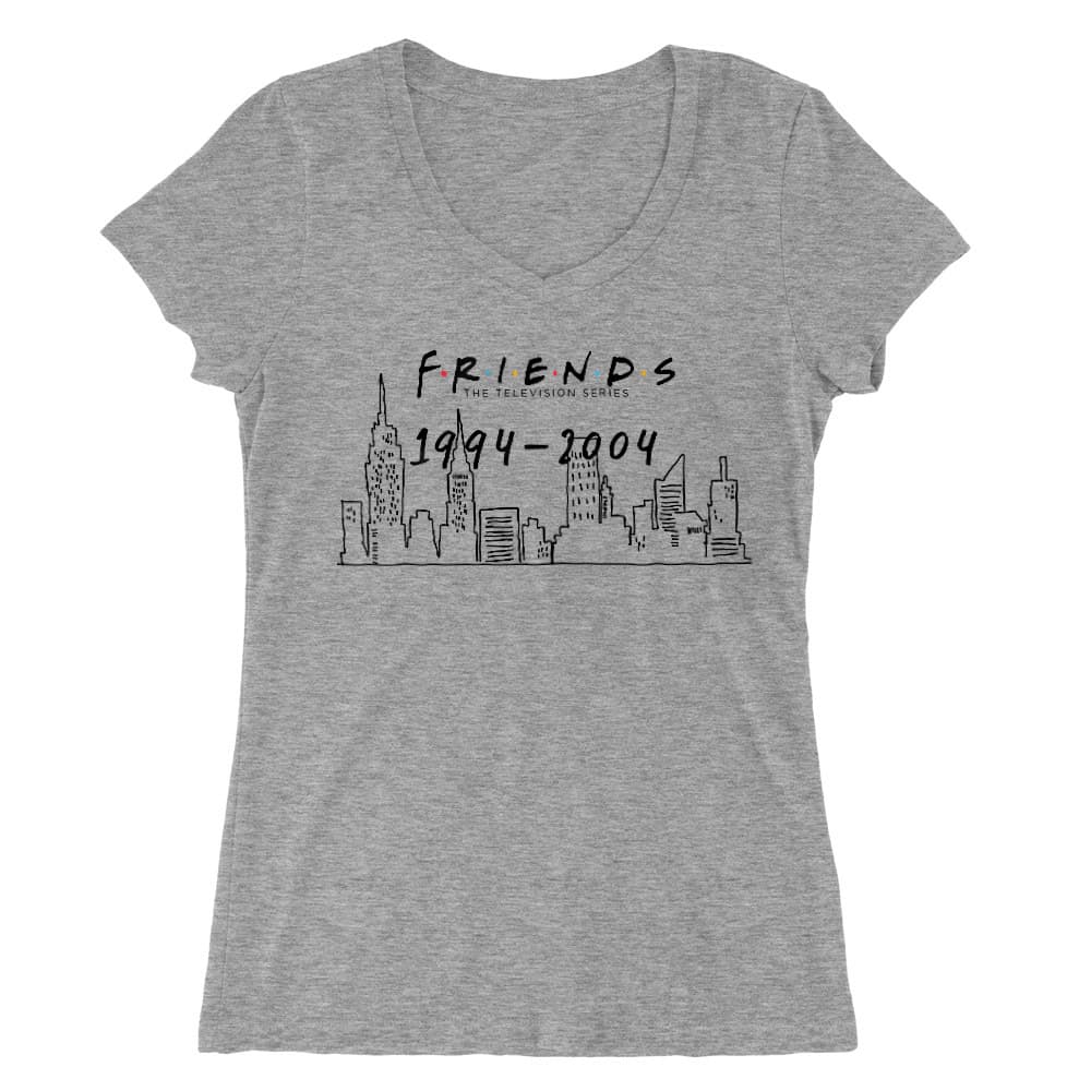 Friends City Női V-nyakú Póló