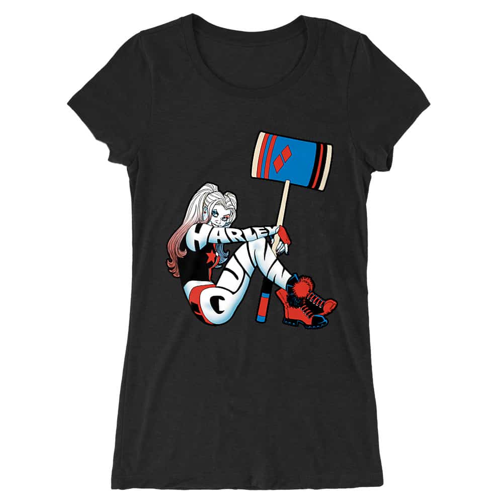 Harley Quinn Text Női Hosszított Póló