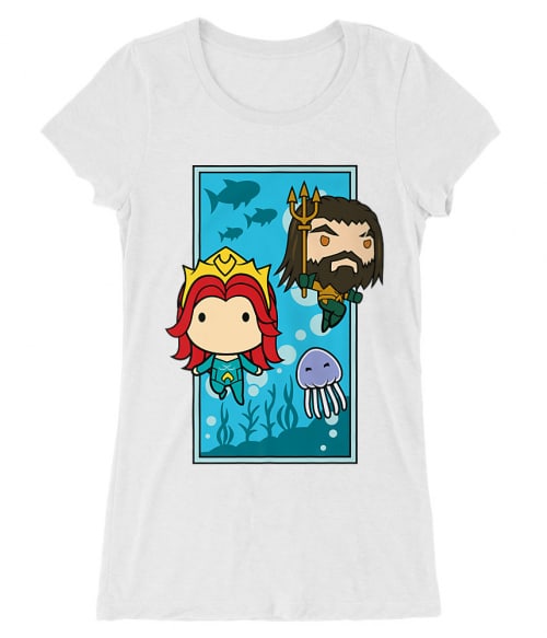 Aquaman and Mera Chibi Póló - Ha Aquaman rajongó ezeket a pólókat tuti imádni fogod!