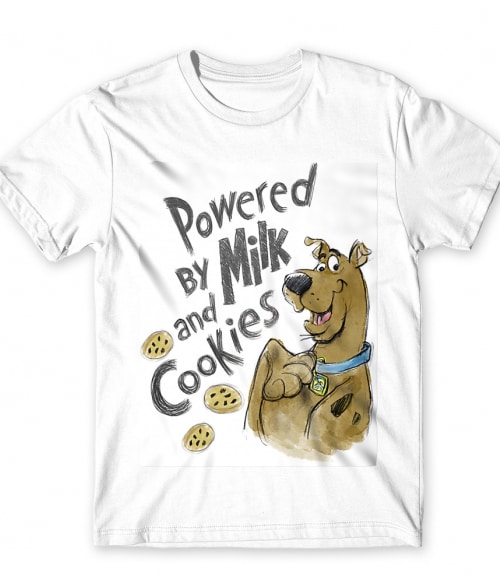 Powerd by Milk and Cookies Scooby-Doo Póló - Sorozatos