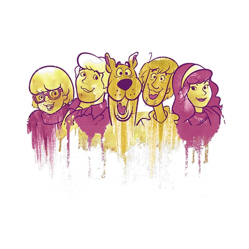 Watercolor Scooby Team