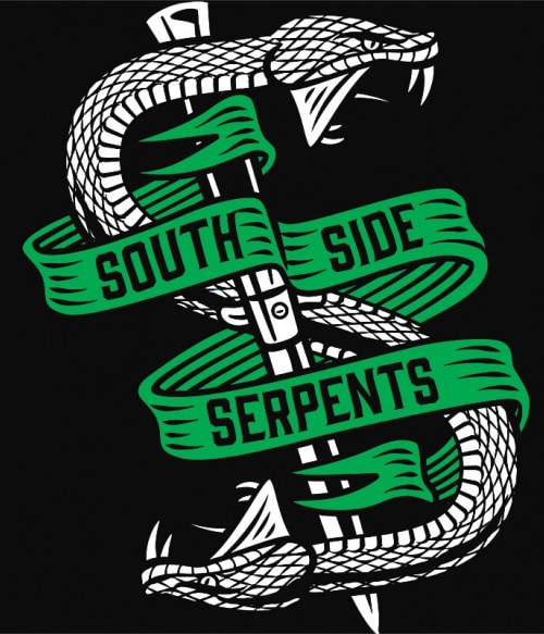 South Side Serpents Flag Riverdale Pólók, Pulóverek, Bögrék - Series