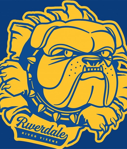 Bulldog head logo Riverdale Pólók, Pulóverek, Bögrék - Series
