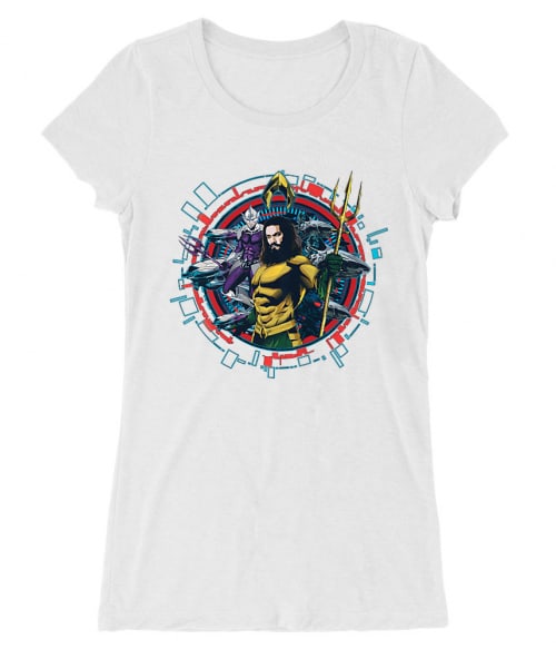 Aquaman and Ocean Master Circle Póló - Ha Aquaman rajongó ezeket a pólókat tuti imádni fogod!
