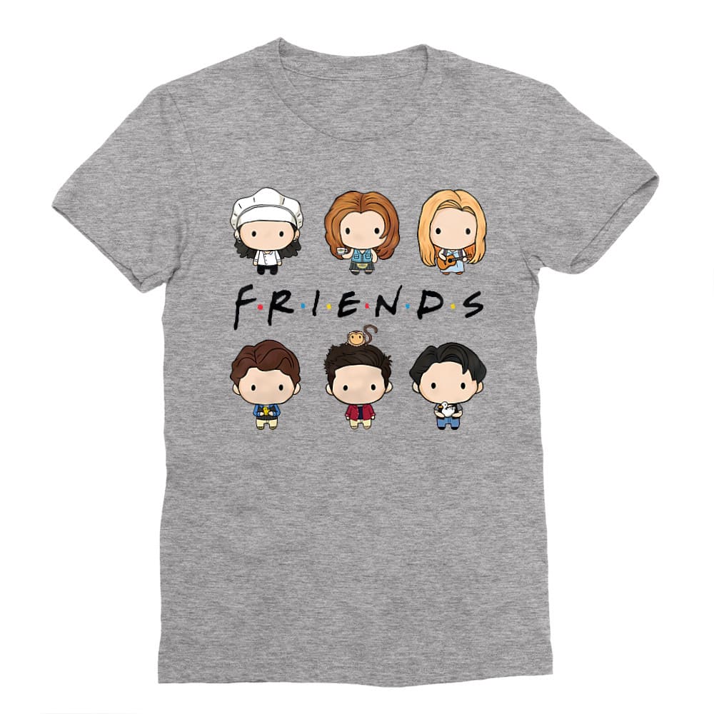 Friends chibi group Férfi Testhezálló Póló