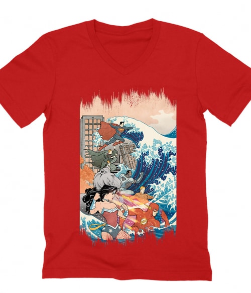 Heroes and the Great Wave Póló - Ha Wonder Woman rajongó ezeket a pólókat tuti imádni fogod!