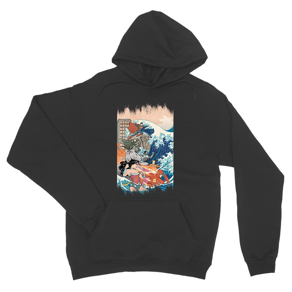 Heroes and the Great Wave Unisex Pulóver