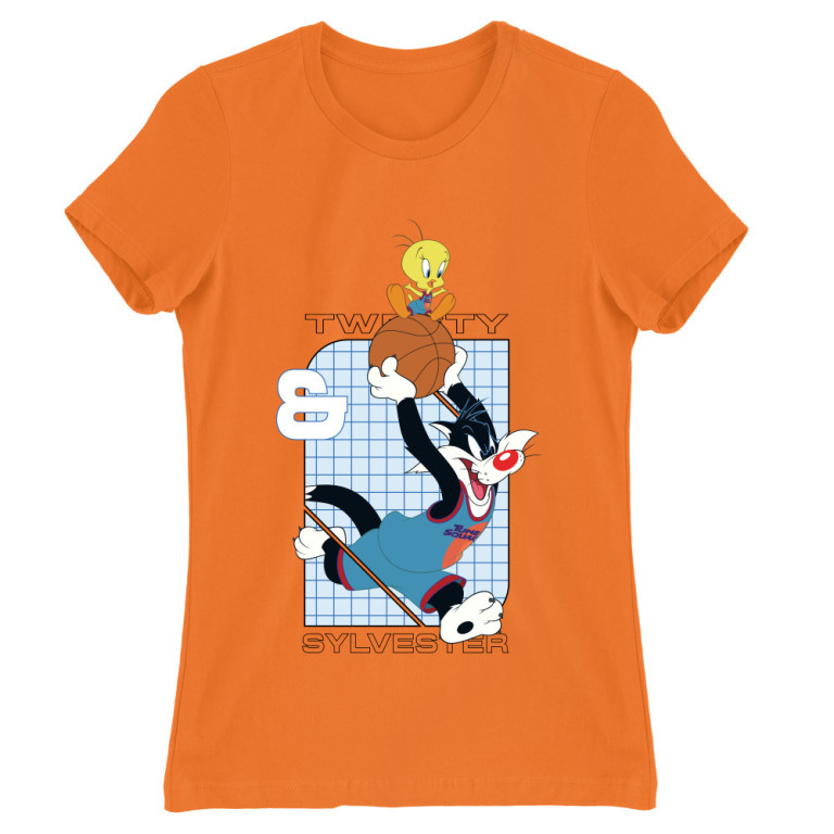 Tweety and Sylvester Basketball - Női Póló