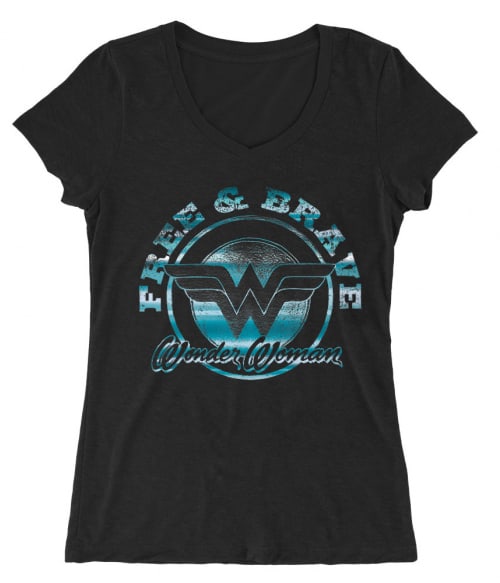 Free and Brave Póló - Ha Wonder Woman rajongó ezeket a pólókat tuti imádni fogod!