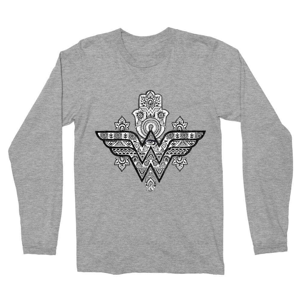 Wonder Woman Hamsa Hand Férfi Hosszúujjú Póló