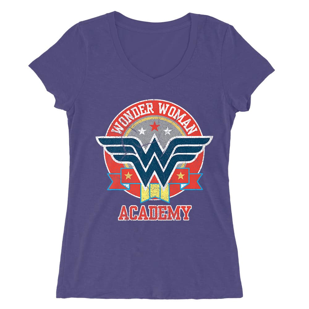 Wonder Woman Academy Női V-nyakú Póló