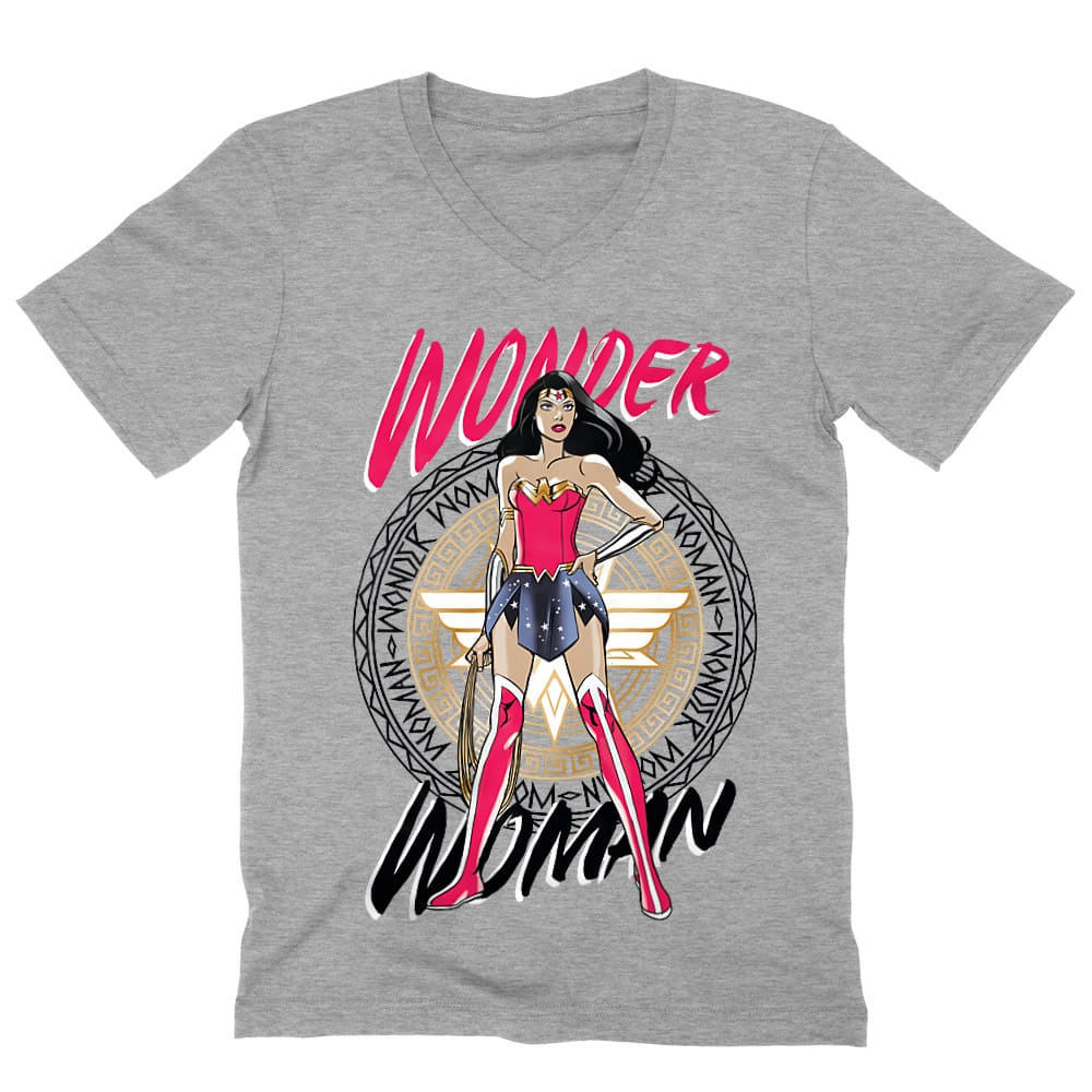 Wonder Woman cartoon Férfi V-nyakú Póló