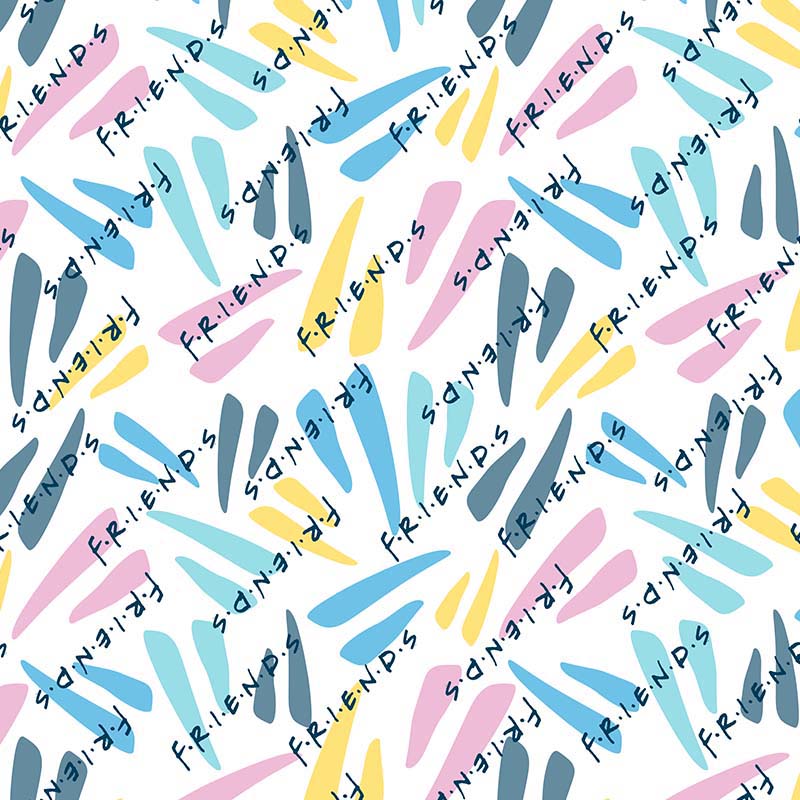 Friends retro pattern
