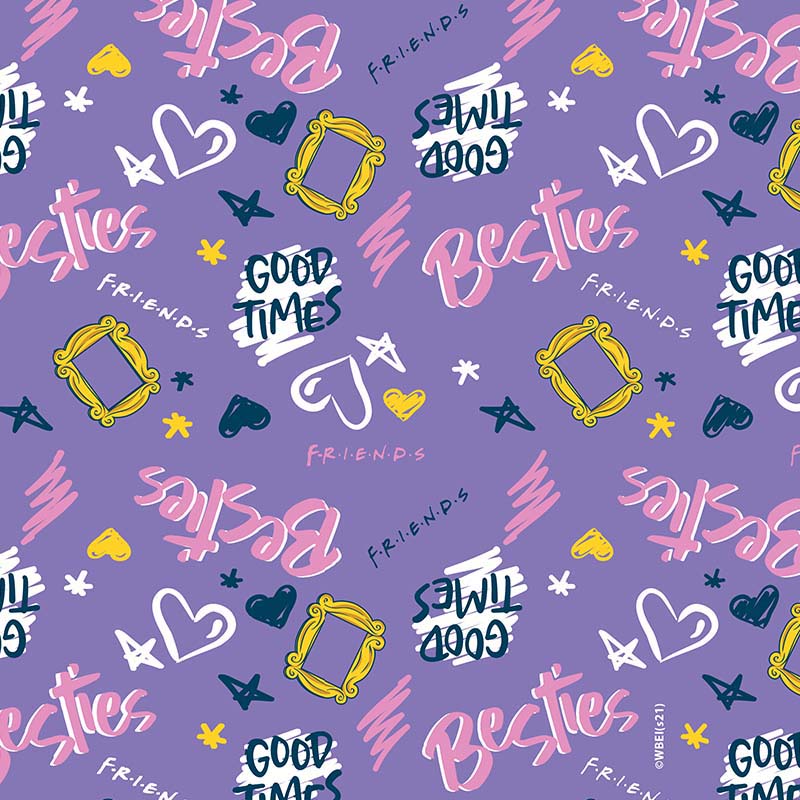 Friends purple pattern