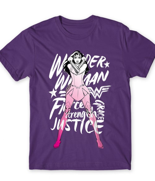 Fierce, Strength, Grace, Justice Wonder Woman Póló - Wonder Woman