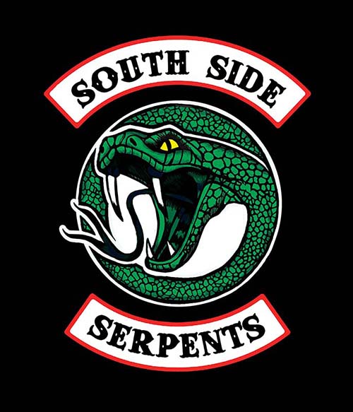 South Side Serpents circle logo Riverdale Pólók, Pulóverek, Bögrék - Series