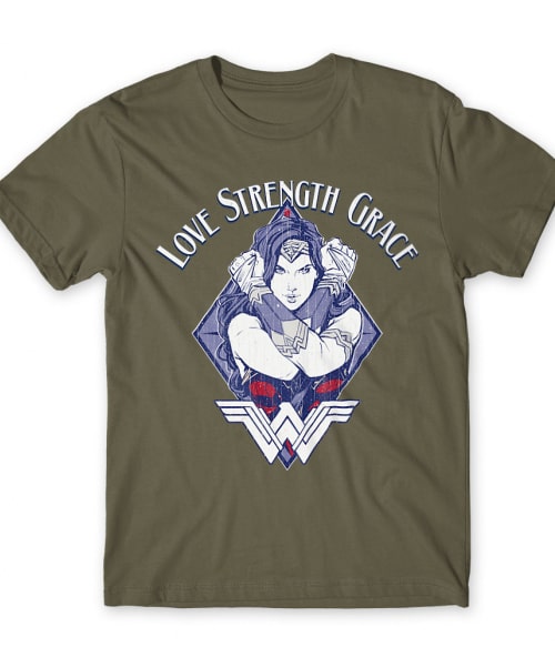 Love, Strength, Grace Wonder Woman Póló - Wonder Woman