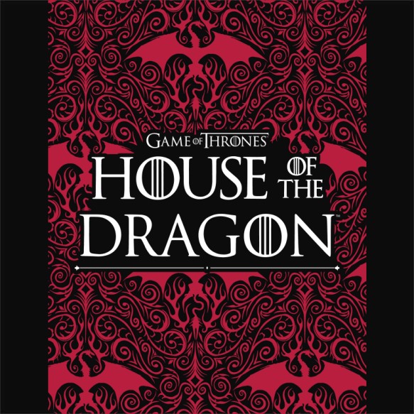Red dragon pattern Sárkányok háza Pólók, Pulóverek, Bögrék - Sorozatos