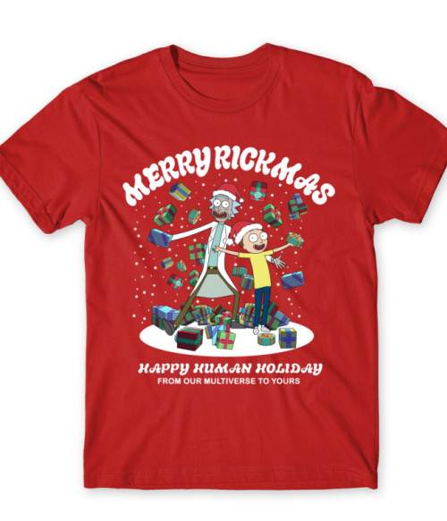 Merry Rickmas Rick és Morty Póló - Sorozatos
