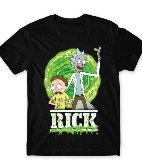 Rick and Morty splash Rajzfilmek Póló - Sorozatos