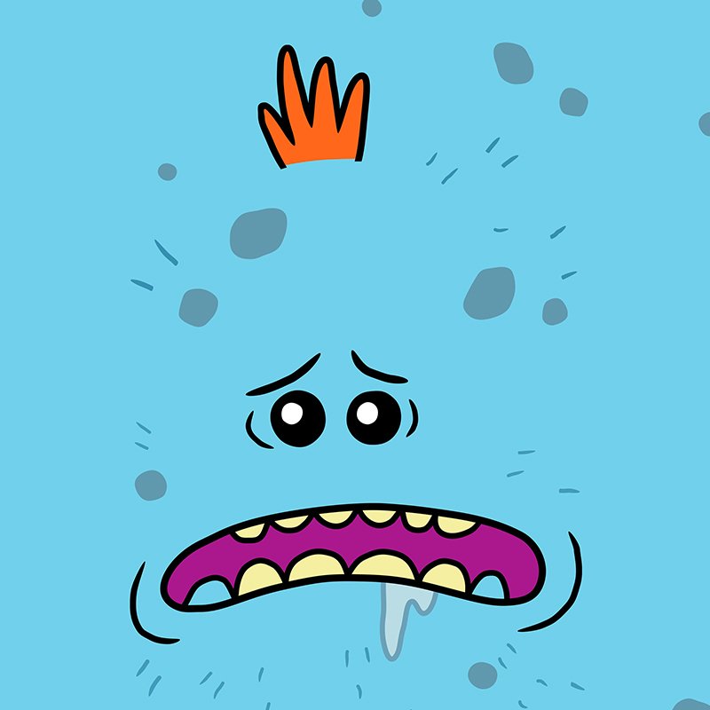 Mr. Meeseeks close-up