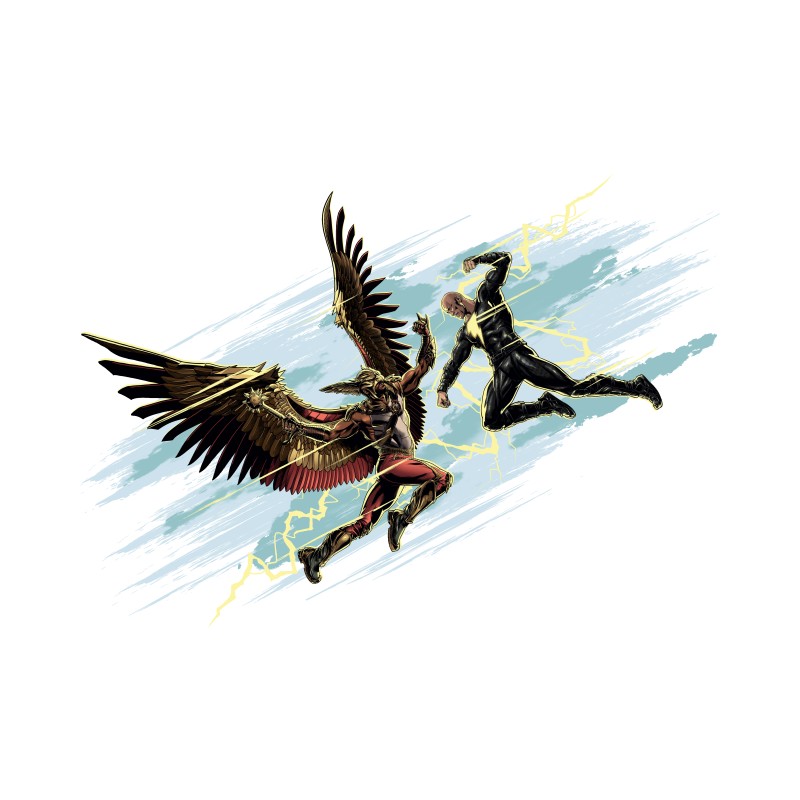 Black Adam vs Hawkman - Design preview