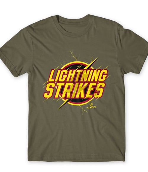 Lightning Strikes DC Sorozatok Póló - Sorozatos