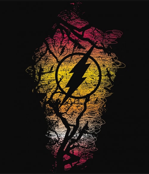 Grunge Flash DC Sorozatok Pólók, Pulóverek, Bögrék - Sorozatos