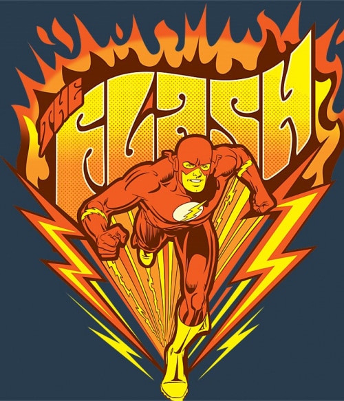 Flaming Flash DC Sorozatok Pólók, Pulóverek, Bögrék - Sorozatos