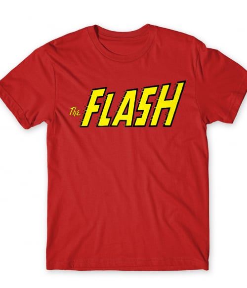 The Flash Text Logo Flash Póló - Sorozatos