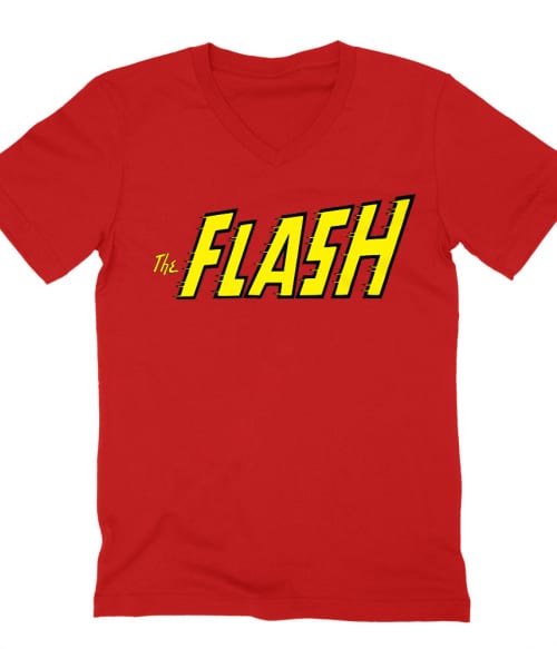 The Flash Text Logo Póló - Ha Flash rajongó ezeket a pólókat tuti imádni fogod!