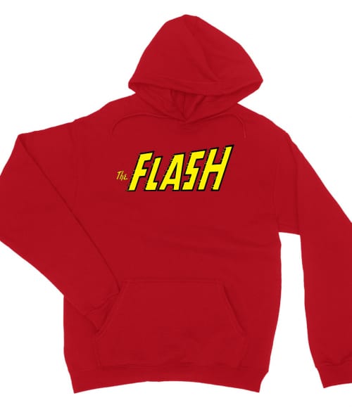 The Flash Text Logo Flash Pulóver - Sorozatos