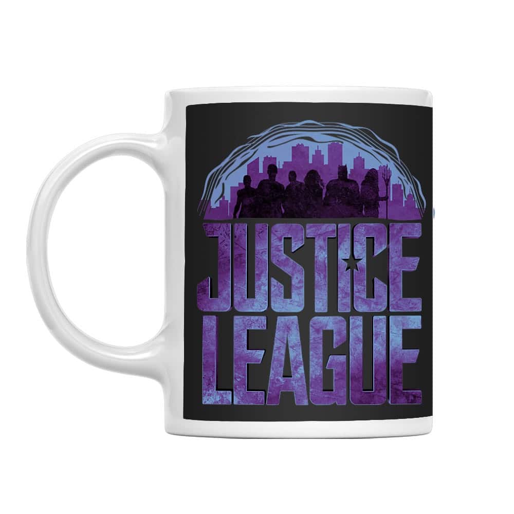 Justice League silhouettes Bögre