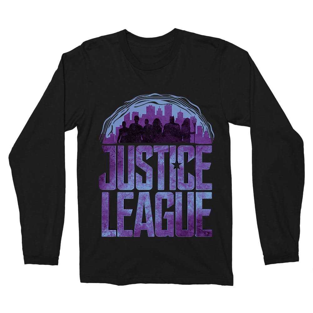 Justice League silhouettes Férfi Hosszúujjú Póló