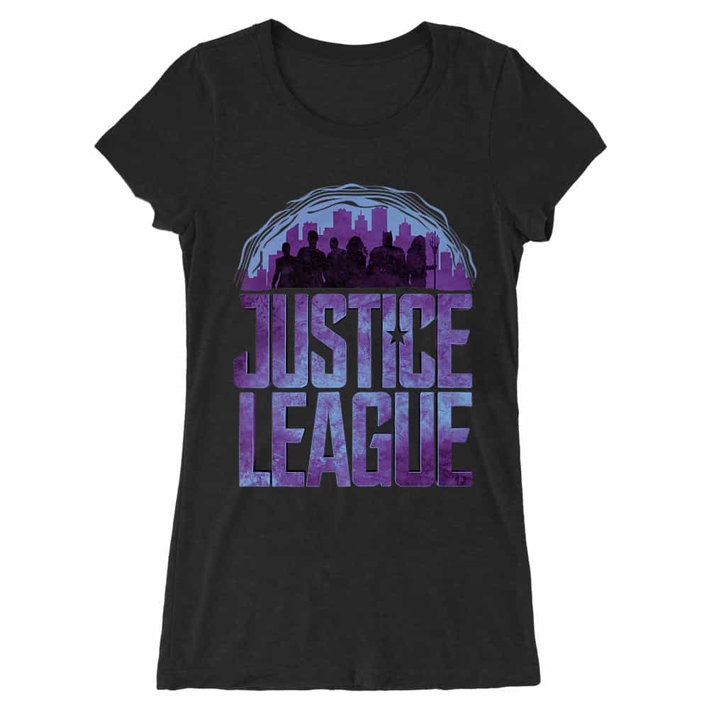 Justice League silhouettes Női Hosszított Póló