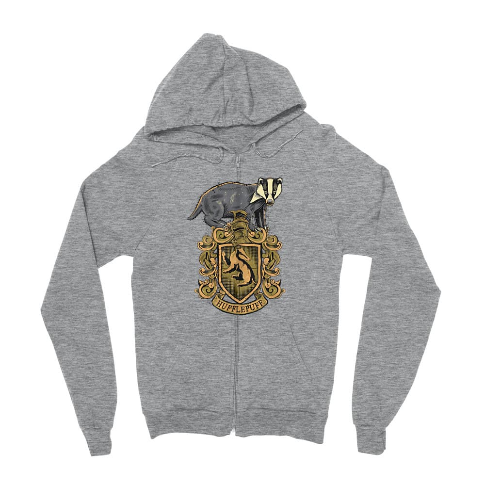 Hufflepuff Zipzáros Pulóver