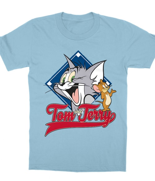 Tom and Jerry badge Sorozatos Gyerek Póló - Tom és Jerry