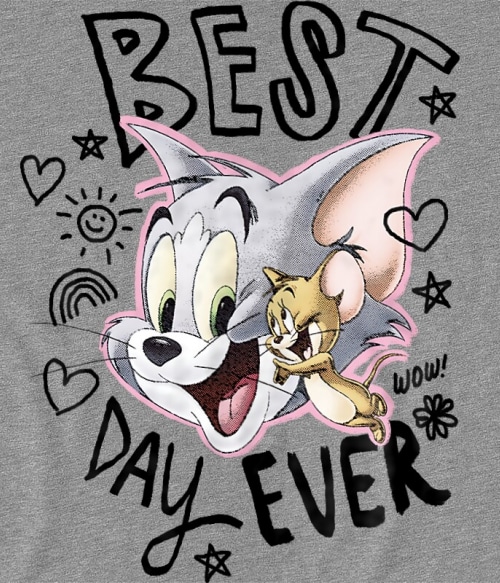 Tom and Jerry Best day ever Rajzfilmek Pólók, Pulóverek, Bögrék - Tom és Jerry