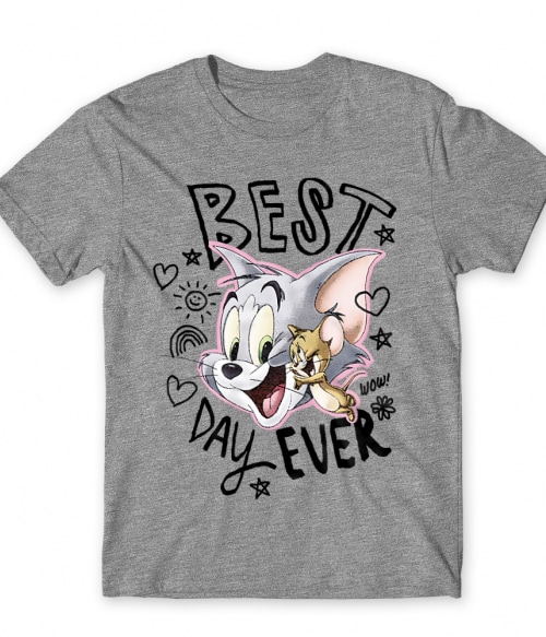Tom and Jerry Best day ever Póló - Ha Tom and Jerry rajongó ezeket a pólókat tuti imádni fogod!