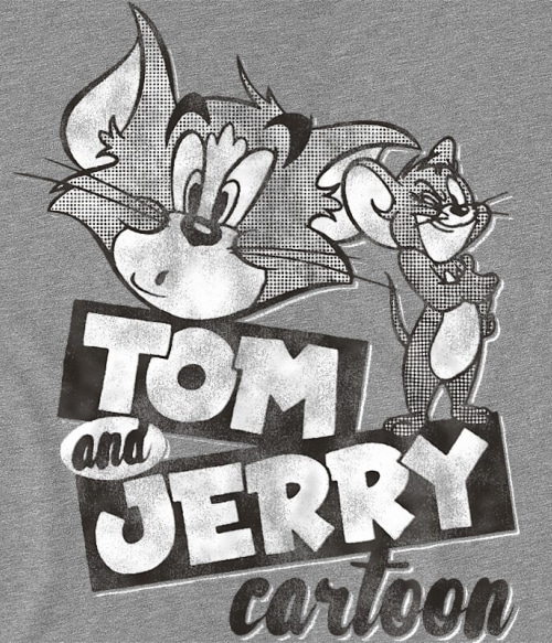 Tom and Jerry monochrome Rajzfilmek Pólók, Pulóverek, Bögrék - Tom és Jerry
