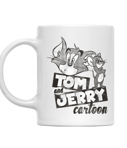 Tom and Jerry monochrome Rajzfilmek Bögre - Tom és Jerry