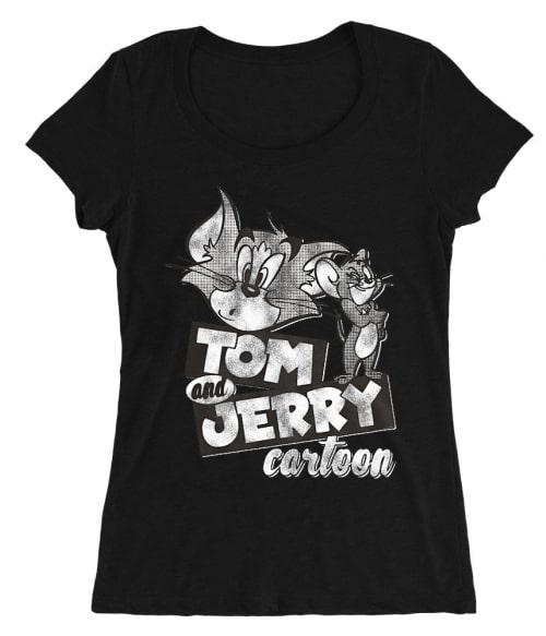 Tom and Jerry monochrome Póló - Ha Tom and Jerry rajongó ezeket a pólókat tuti imádni fogod!