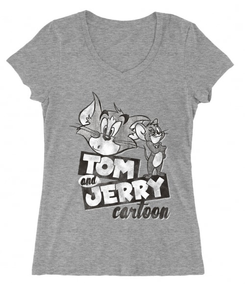 Tom and Jerry monochrome Póló - Ha Tom and Jerry rajongó ezeket a pólókat tuti imádni fogod!