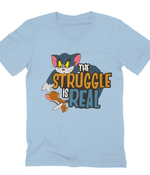 The struggle is real Póló - Ha Tom and Jerry rajongó ezeket a pólókat tuti imádni fogod!