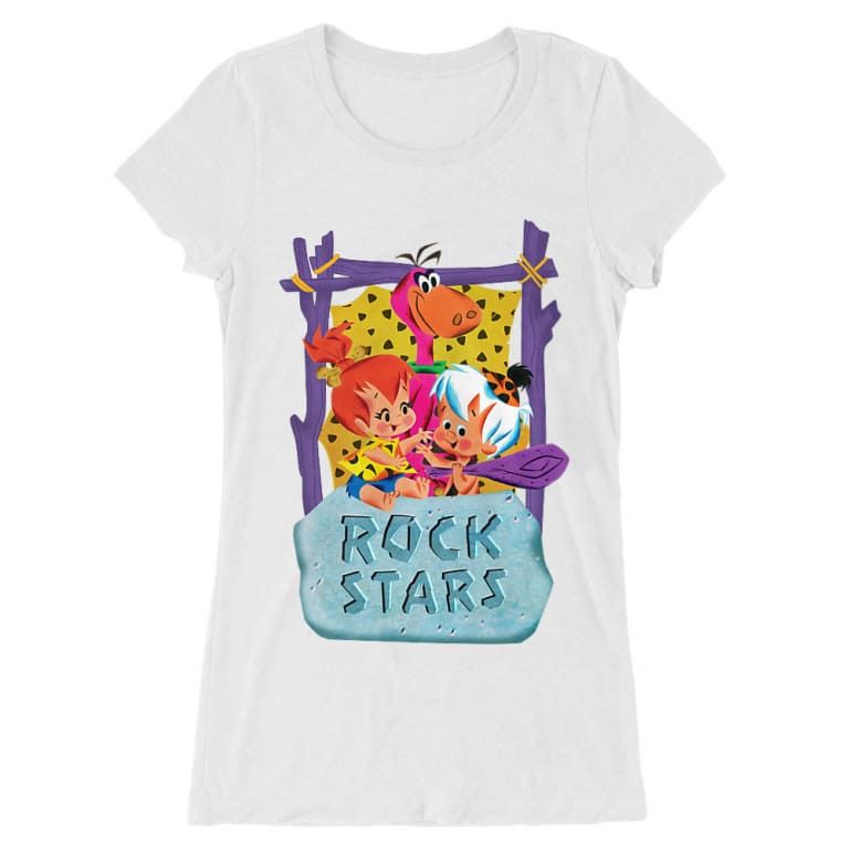 Flintstones rock stars - Női Hosszított Póló