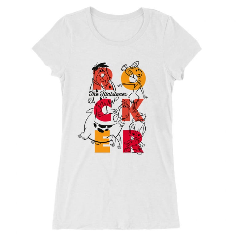 Flintstones rocker - Női Hosszított Póló