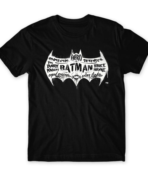 Batman text logo Batman Póló - Filmes